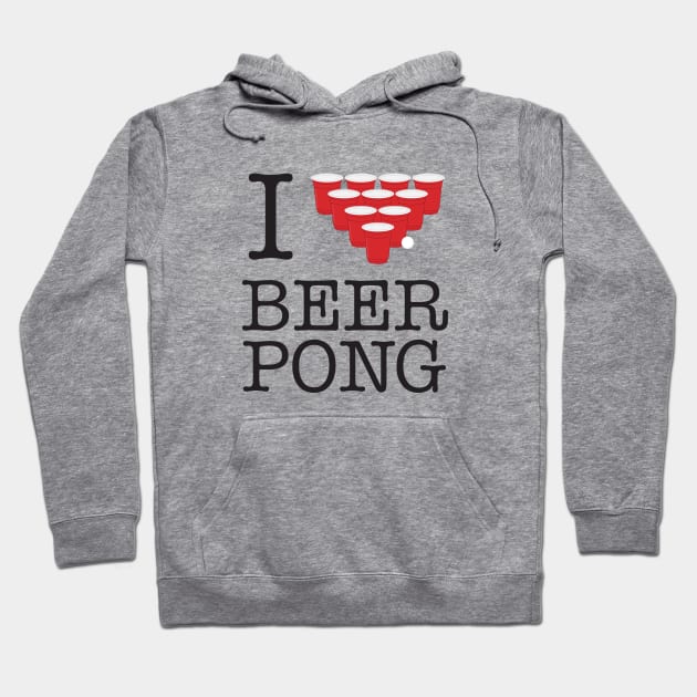 I Heart Beer Pong Hoodie by Woah_Jonny